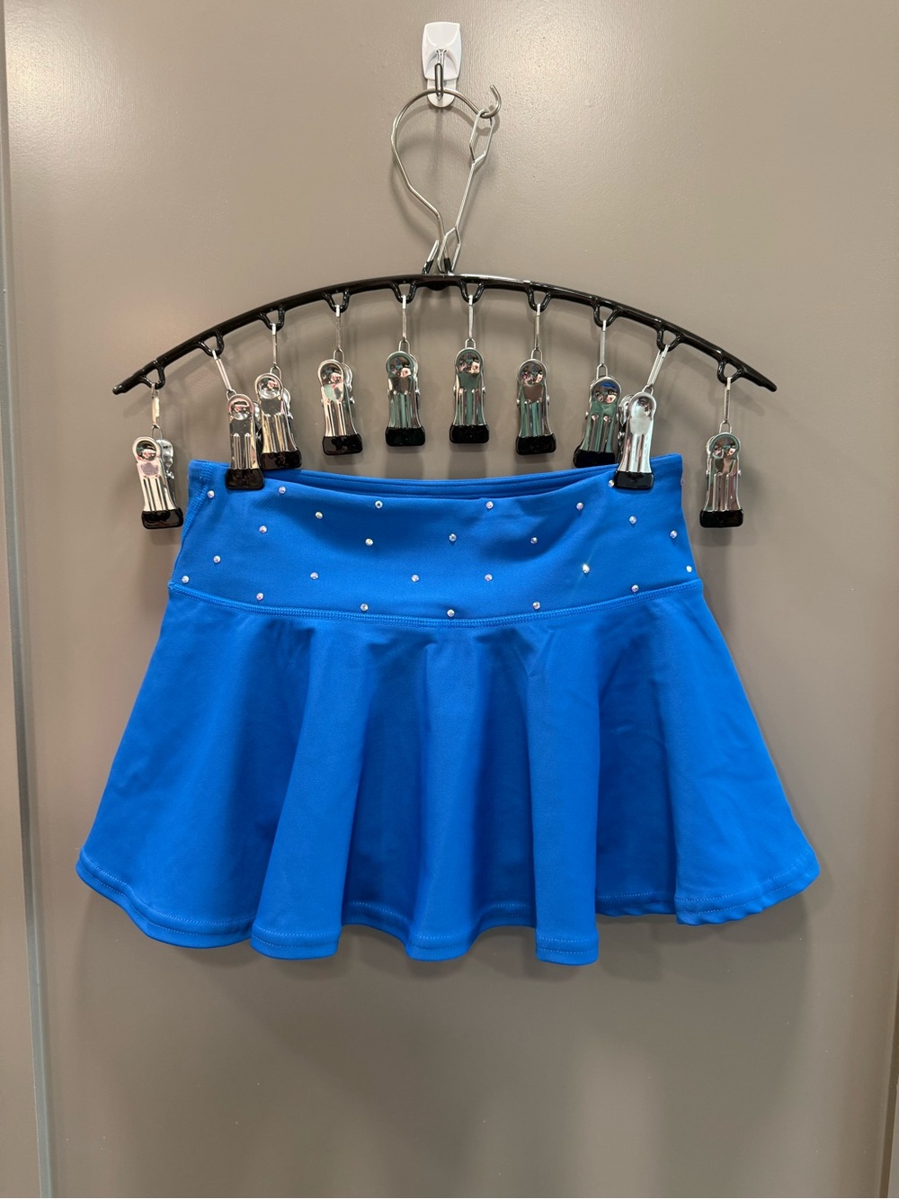 REBEL ATHLETIC Legendary Flouncy Skirt in Ash Blue Crystal - Picture 2 of 4